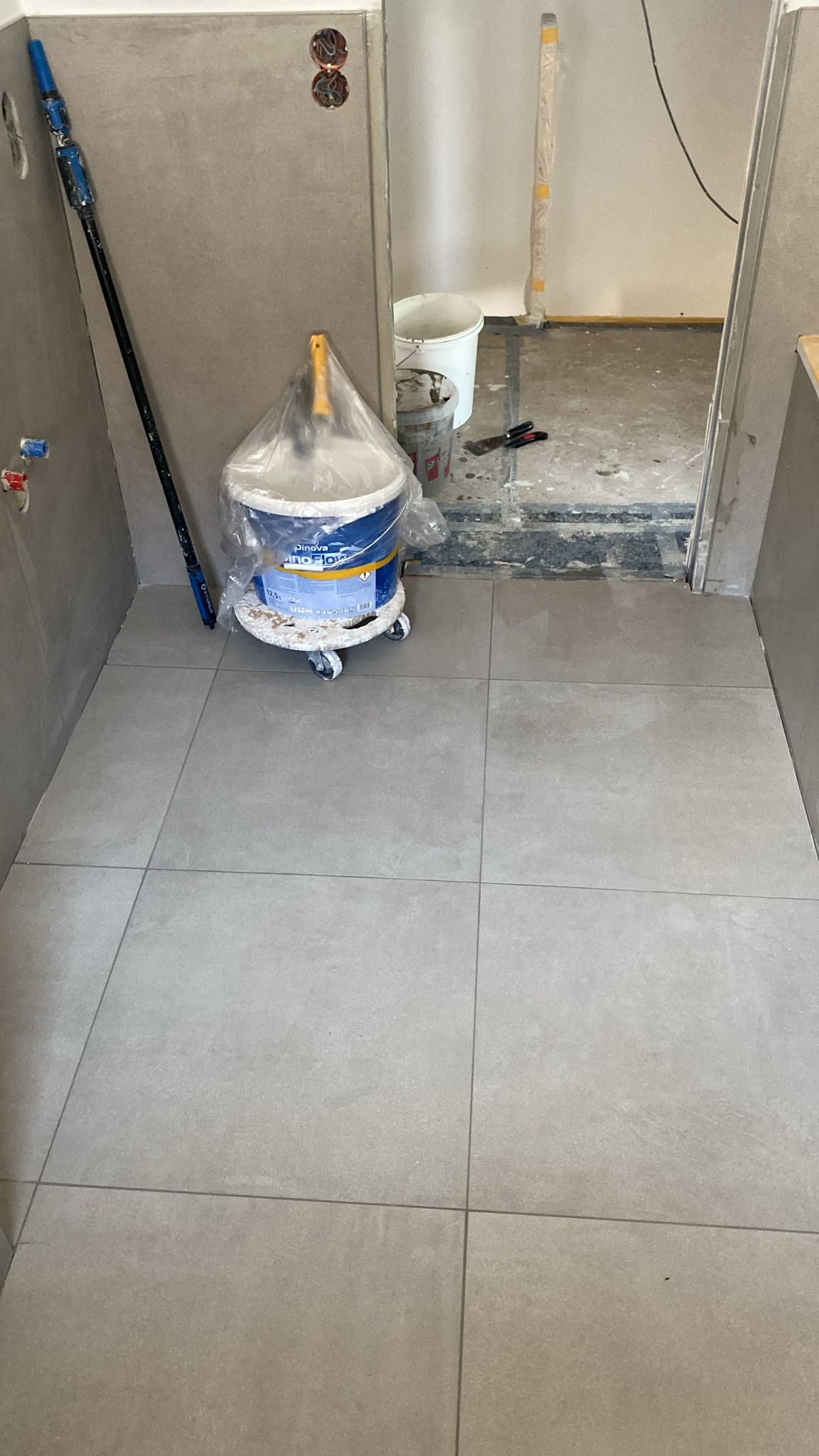 Fliesenverlegung